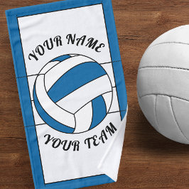 Personalisierte Volleyball-Ball - Blaue und weiße  Handtuch