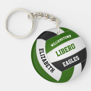 Personalisierte Volleyball-Farben Schlüsselanhänger