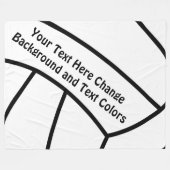 Personalisierte Volleyball-Fleece-Decke Ihre Fleecedecke (Vorderseite (Horizontal))