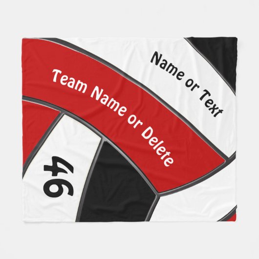 Personalisierte Volleyball-Fleece-Decken Fleecedecke (Vorderseite (Horizontal))