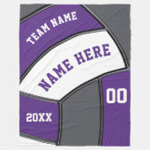 Personalisierte Volleyball-Fleece-Kehle Fleecedecke (Vorderseite)