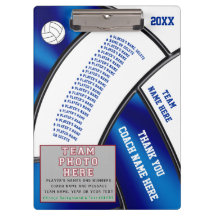 Personalisierte Volleyball-Klemmbretter für