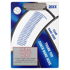 Personalisierte Volleyball-Klemmbretter für Klemmbrett