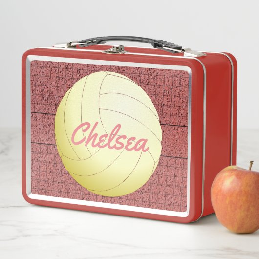 Personalisierte Volleyball-Lunchbox Metall Brotdose (Beispiel)