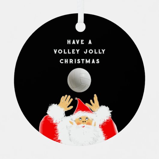 Personalisierte Volleyball-Sammelfunktion 2022 Ornament Aus Metall (Vorderseite)