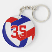 personalisierte Volleyball Schlüsselanhänger (Rückseite)
