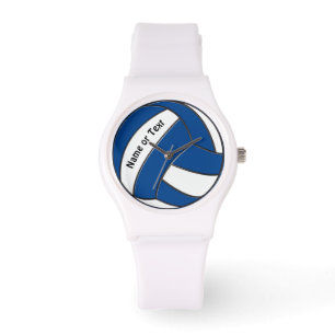 Personalisierte Volleyball-Uhr für sie, Ihre Farb Armbanduhr