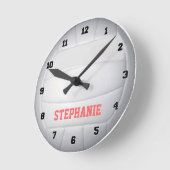 Personalisierte Volleyball-Wall-Uhr Runde Wanduhr (Winkel)