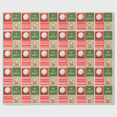 Personalisierte Volleyball-Weihnachten Geschenkpapier (Flach)