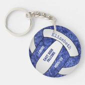 personalisierte Volleyballfarben Schlüsselanhänger (Vorderseite)