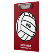 Personalisierte Volleyballmannschaft, Spielername Klemmbrett (Links)