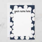 Personalisierte Volleyballnotecards Dankeskarte (Vorderseite)