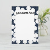 Personalisierte Volleyballnotecards Dankeskarte (Stehend Vorderseite)
