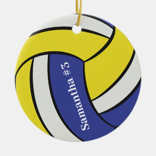 Personalisierte Volleyballsportarten Keramik Ornament (Vorne)