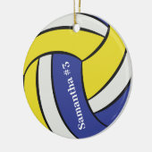 Personalisierte Volleyballsportarten Keramik Ornament (Links)
