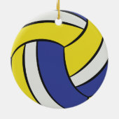Personalisierte Volleyballsportarten Keramik Ornament (Hinten)