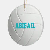 Personalisierte Volleyballverzierung Keramik Ornament (Links)