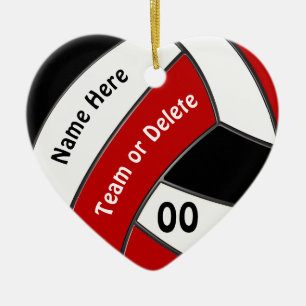 Personalisierte VOLLEYBALLZierobjekte Keramik Ornament