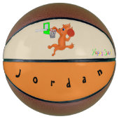 Personalisierte Vollgröße Basketball - Happy Baske (Vorderseite)