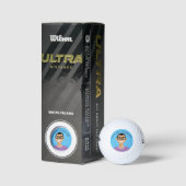 Personalisierte, von Avatar bearbeitbare Golfballs Golfball (Verpackungen)