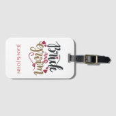 Personalisierte von Braut und Bräuche Gepäckanhänger (Vorderseite (Horizontal))