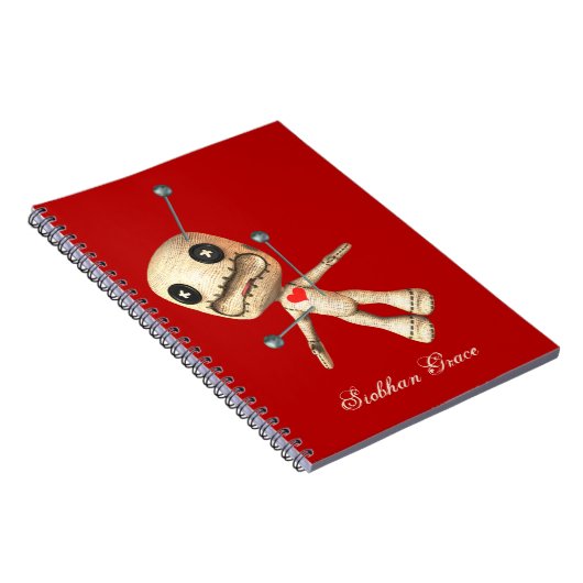 Personalisierte Voodoo-Puppe und Buttone Notizblock (Rechte Seite)
