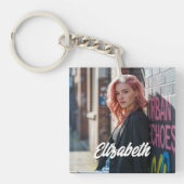 Personalisierte Vorder- und Rückseite für Bilder Schlüsselanhänger (Vorderseite)