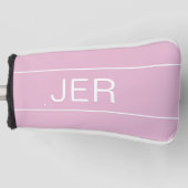Personalisierte Vorgänge Mit Monogramm rosa Golf Headcover (Vorderseite)