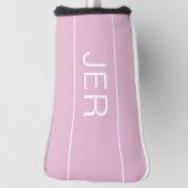 Personalisierte Vorgänge Mit Monogramm rosa Golf Headcover (Rotieren 90)