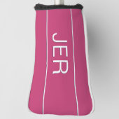 Personalisierte Vorgänge Mit Monogramm rosa Golf Headcover (Rotieren 90)