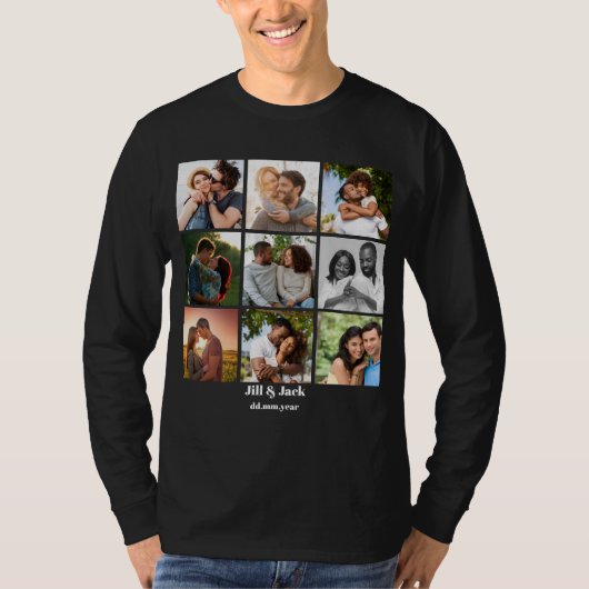 Personalisierte Vorlage für die FotoCollage für Pa T-Shirt (Vorderseite)