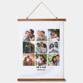 Personalisierte Vorlage für die FotoCollage für Pa Wandteppich Mit Holzrahmen (Vorderseite)