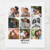 Personalisierte Vorlage für die FotoCollage für Pa Weinetikett (Einzelnes Label)