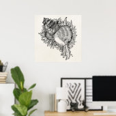 Personalisierte Vorlage für die Seashell-Muschel i Poster (Heimbüro)