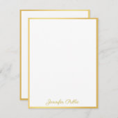 Personalisierte Vorlage für Gold Handschrift (Vorne/Hinten)