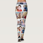 Personalisierte Vorlage für mehrere Fotosammlungen Leggings (Rückseite)