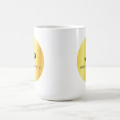 Personalisierte Vorlage für Monogramm-Gold Look Kaffeetasse (Mittel)