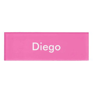 Personalisierte Vorlage in Pink Namenschild