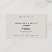 Personalisierte Vorlage Trendy Moderne Elegant Visitenkarte (Rückseite)