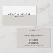 Personalisierte Vorlage Trendy Moderne Elegant Visitenkarte (Vorne/Hinten)
