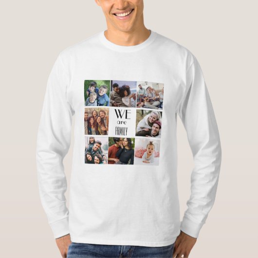 Personalisierte Vorlage "Wir sind Familie" T-Shirt (Vorderseite)
