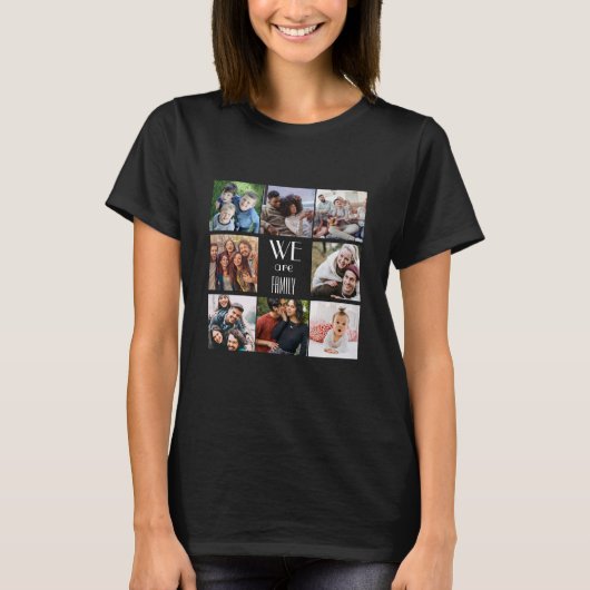 Personalisierte Vorlage "Wir sind Familie" T-Shirt (Vorderseite)