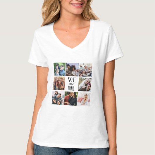 Personalisierte Vorlage "Wir sind Familie" T-Shirt (Vorderseite)