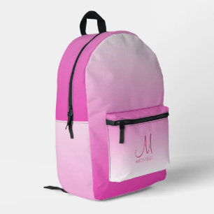 Personalisierte VorlagenGirls mit rosa Farbtönen Bedruckter Rucksack