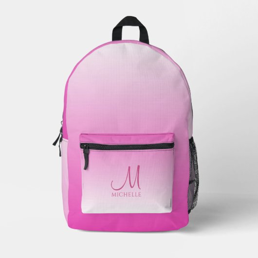 Personalisierte VorlagenGirls mit rosa Farbtönen Bedruckter Rucksack (Vorderseite)