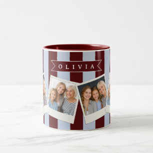 Personalisierte Vorpraktikant Braun Blau Cabana St Zweifarbige Tasse