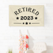 Personalisierte Vorruhestandsgeschenk Banner (Insitu)