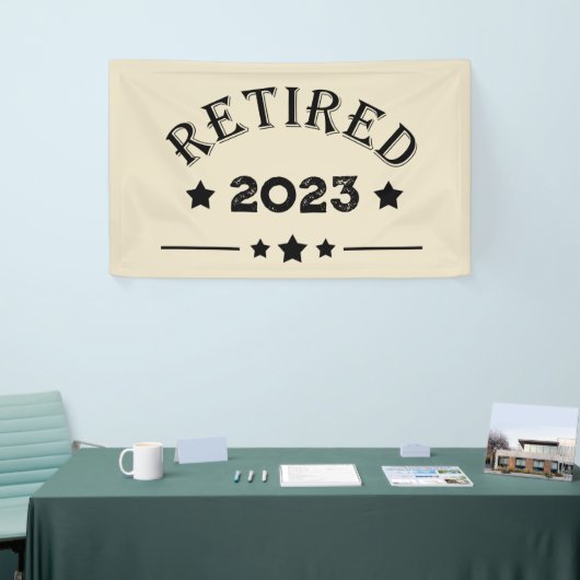 Personalisierte Vorruhestandsgeschenk Banner (Messeveranstaltung)