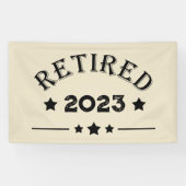 Personalisierte Vorruhestandsgeschenk Banner (Horizontal)