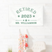 Personalisierte Vorruhestandsgeschenk Banner (Insitu)